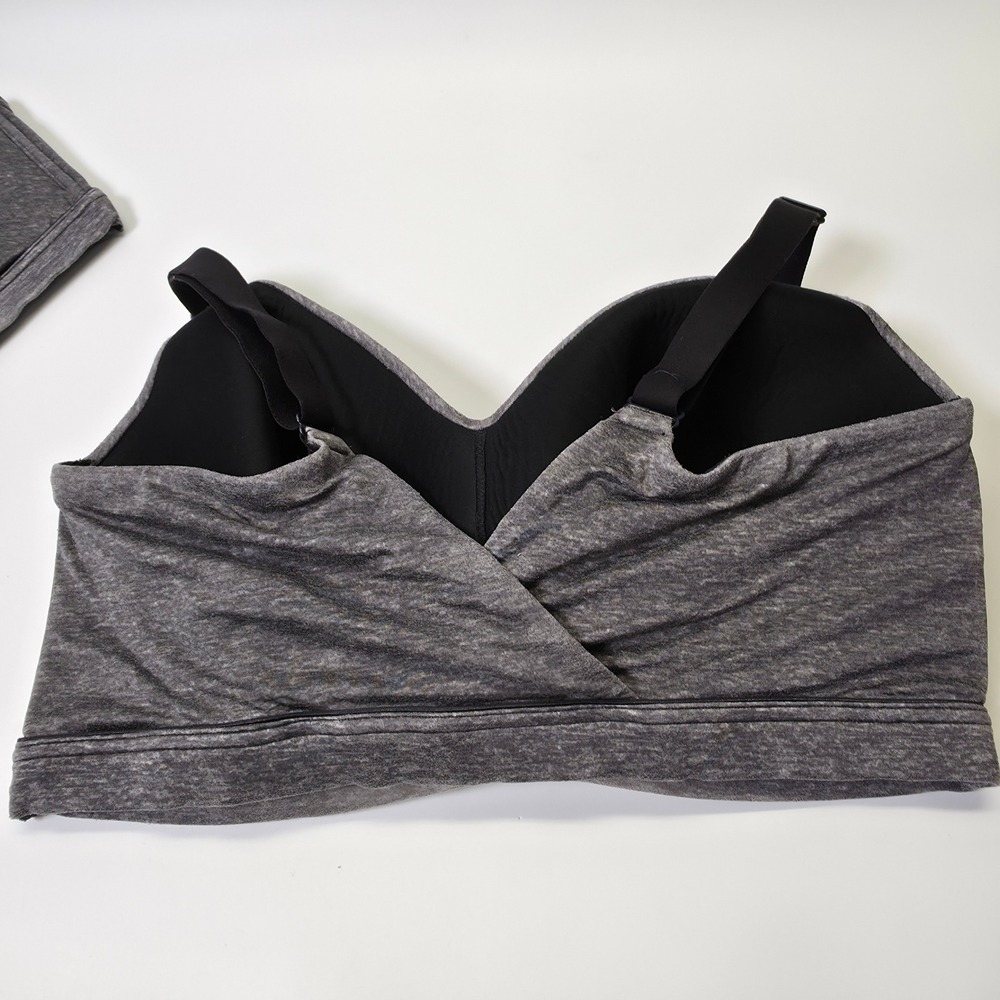 Cacique Modern Lightly Lined Lounge Bra 38F/40F Lot of 2 Gray Padded Discontinue - Picture 7 of 16
